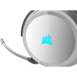 Corsair Virtuoso RGB Headset 3,5 mm stik USB Type-A Hvid, Gaming headset Hvid/Sølv, Headset, Headset, Spil, Hvid, Binaural, Sort