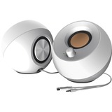 Creative Pebble Sort Ledningsført 4,4 W, PC-højttaler Hvid, 2.0 kanaler, Ledningsført, 4,4 W, 100 - 17000 Hz, Sort