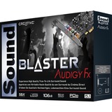Creative Sound Blaster Audigy FX 5.1 kanaler PCI-E x1, Lydkort 5.1 kanaler, 24 Bit, 106 dB, PCI-E x1, Detail