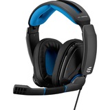 EPOS | Sennheiser GSP 300 Headset Sort, Blå 3,5 mm stik, Gaming headset Sort/Blå, Headset, Headset, Spil, Sort, Blå, Binaural, Dreje