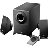 Edifier M1360 8,5 W Sort 2.1 kanaler, PC-højttaler Sort, 2.1 kanaler, 8,5 W, PC, Sort, Træ, Ledningsført, Detail