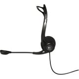 Logitech 960 Headset Ledningsført Opkald/musik USB Type-A Sort Sort, Ledningsført, 100 - 1000 Hz, Opkald/musik, 120 g, Headset, Sort, Detail