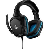 Logitech G432 Headset 3,5 mm stik Sort, Blå, Gaming headset Sort/Blå, Headset, Headset, Spil, Sort, Blå, Binaural, Ledningsført