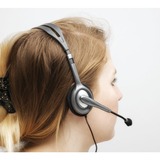 Logitech H111 Headset Ledningsført Kontor/Callcenter Grå grå, Ledningsført, Kontor/Callcenter, 20 - 20000 Hz, 74 g, Headset, Grå