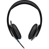 Logitech H540 Headset Ledningsført Kontor/Callcenter USB Type-A Sort Sort, Ledningsført, Kontor/Callcenter, 20 - 20000 Hz, 120 g, Headset, Sort, Detail