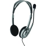 Logitech LGT-H110 Hovedtelefoner og headset Sølv/grå, Ledningsført, Kontor/Callcenter, 20 - 20000 Hz, 74 g, Headset, Sort, Sølv, Detail