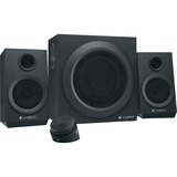Logitech Multimedia Speakers Z333 40 W Sort 2.1 kanaler, PC-højttaler Sort, 2.1 kanaler, 40 W, Universel, Sort, 80 W, Ledningsført