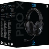 Logitech Pro X Headset Sort, Gaming headset Sort, Headset, Headset, Spil, Sort, Binaural, Dreje