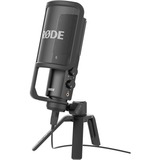 Rode Microphones NT-USB Sort Studiemikrofon Sort, Studiemikrofon, 20 - 20000 Hz, 16 Bit, Kardioid, Ledningsført, USB