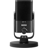 Rode Microphones NT-USB mini Sort Bordmikrofon Sort, Bordmikrofon, 20 - 20000 Hz, 24 Bit, 48 kHz, Ledningsført, USB/3.5 mm