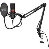 SPC Gear SM950 Sort Mikrofoner Sort, 18 - 21000 Hz, 16 Bit, 48 kHz, 135 dB, Kardioid, Ledningsført
