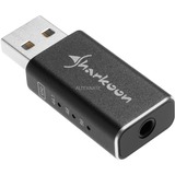 Sharkoon Pro S USB Lydkort Sort, 24 Bit, 100 dB, USB