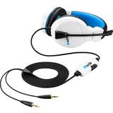 Sharkoon RUSH ER3 Headset 3,5 mm stik Sort, Blå, Hvid, Gaming headset Hvid, Headset, Headset, Spil, Sort, Blå, Hvid, Binaural, I-linje kontrolenhed