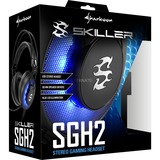 Sharkoon SKILLER SGH2 Headset Sort, Gaming headset Sort, Headset, Headset, Spil, Sort, Binaural, 2,5 m