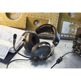Thrustmaster T.Flight U.S. Air Force Edition Headset Sort, Gaming headset grå/metal, Headset, Headset, Spil, Sort, Binaural, Dreje
