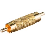 goobay 11596 kabel kønsskifter RCA Messing, Adapter Guld, RCA, RCA, Messing