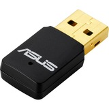 ASUS 90IG05D0-MO0R00 netværkskort Intern WLAN 300 Mbit/s, Wi-Fi-adapter Intern, Trådløs, USB, WLAN, 300 Mbit/s, Sort