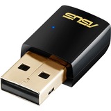 ASUS USB-AC51 netværkskort WLAN 583 Mbit/s, Wi-Fi-adapter Sort, Trådløs, USB, WLAN, Wi-Fi 5 (802.11ac), 583 Mbit/s, Sort