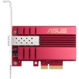 ASUS XG-C100F Intern Fiber 10000 Mbit/s, Netværkskort Intern, Ledningsført, PCI Express, Fiber, 10000 Mbit/s, Rød