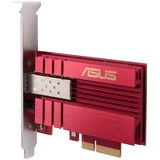 ASUS XG-C100F Intern Fiber 10000 Mbit/s, Netværkskort Intern, Ledningsført, PCI Express, Fiber, 10000 Mbit/s, Rød