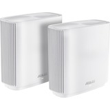 ASUS ZenWiFi AC (CT8) trådløs router Gigabit Ethernet Tri-band (2,4 GHz / 5 GHz / 5 GHz) 4G Hvid Hvid, Wi-Fi 5 (802.11ac), Tri-band (2,4 GHz / 5 GHz / 5 GHz), Ethernet LAN, 4G, Hvid, Bordplade router