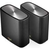 ASUS ZenWiFi AX XT8 (B-2-PK) trådløs router Gigabit Ethernet Tri-band (2,4 GHz / 5 GHz / 5 GHz) Sort, WIRELESS LTE router Sort, Wi-Fi 6 (802.11ax), Tri-band (2,4 GHz / 5 GHz / 5 GHz), Ethernet LAN, Sort, Bordplade router