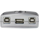 ATEN US221A-AT computer data-switch, USB hub Sølv/Sort, Plast, 0 - 40 °C, -20 - 60 °C, 0 - 80%, 71,8 mm, 65,8 mm