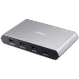 ATEN US3342 KVM Switche, USB hub Aten US3342, Sølv