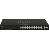 Cisco SF112-24 Ikke administreret L2 Fast Ethernet (10/100) 1U Sort, Switch Ikke administreret, L2, Fast Ethernet (10/100), Fuld duplex, Stativ-montering, 1U