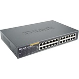 D-Link 24-port 10/100M NWay Desktop - Internal PSU (incl. 19" rack mount kit) Ikke administreret, Switch Ikke administreret, Fuld duplex