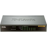 D-Link DES-1008PA netværksswitch Ikke administreret Fast Ethernet (10/100) Strøm over Ethernet (PoE) Sort antracit, Ikke administreret, Fast Ethernet (10/100), Strøm over Ethernet (PoE)
