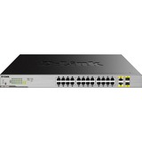 D-Link DGS-1026MP netværksswitch Ikke administreret Gigabit Ethernet (10/100/1000) Strøm over Ethernet (PoE) Sort, Grå Ikke administreret, Gigabit Ethernet (10/100/1000), Strøm over Ethernet (PoE), Stativ-montering