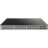D-Link DGS-3630-52TC Administreret L3 Gigabit Ethernet (10/100/1000) 1U Sort, Switch Administreret, L3, Gigabit Ethernet (10/100/1000), Fuld duplex, Stativ-montering, 1U