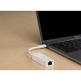 D-Link DUB-E130 netværkskort Ethernet 1000 Mbit/s Ledningsført, USB Type-C, Ethernet, 1000 Mbit/s, Hvid