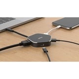 D-Link DUB-M420 dockingstation Ledningsført Thunderbolt 3 Aluminium, Sort, USB hub Sort/Sølv, Ledningsført, Thunderbolt 3, 60 W, Aluminium, Sort, 5 Gbit/sek., 4096 x 2160 pixel