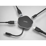 D-Link DUB-M420 dockingstation Ledningsført Thunderbolt 3 Sort, Sølv, USB hub Sort/Sølv, Ledningsført, Thunderbolt 3, 60 W, Sort, Sølv, 5 Gbit/sek., 4096 x 2160 pixel