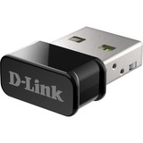 D-Link DWA-181 netværkskort WLAN, Wi-Fi-adapter Trådløs, USB, WLAN, Wi-Fi 5 (802.11ac), Sort