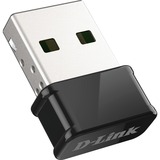 D-Link DWA-181 netværkskort WLAN, Wi-Fi-adapter Trådløs, USB, WLAN, Wi-Fi 5 (802.11ac), Sort