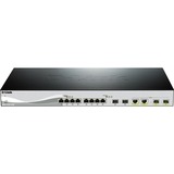 D-Link DXS-1210-12TC netværksswitch Administreret L2 10G Ethernet (100/1000/10000) 1U Sort, Sølv Administreret, L2, 10G Ethernet (100/1000/10000), Stativ-montering, 1U