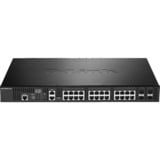 D-Link DXS-3400-24TC netværksswitch Administreret L3 Gigabit Ethernet (10/100/1000) 1U Sort Administreret, L3, Gigabit Ethernet (10/100/1000), Fuld duplex, Stativ-montering, 1U