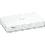 D-Link GO-SW-8G/E netværksswitch Ikke administreret Gigabit Ethernet (10/100/1000) Hvid Hvid/grå, Ikke administreret, Gigabit Ethernet (10/100/1000), Fuld duplex