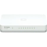 D-Link GO-SW-8G/E netværksswitch Ikke administreret Gigabit Ethernet (10/100/1000) Hvid Hvid/grå, Ikke administreret, Gigabit Ethernet (10/100/1000), Fuld duplex