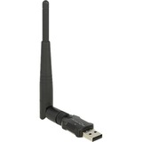 DeLOCK 12462 netværkskort WLAN 433 Mbit/s, Wi-Fi-adapter Sort, Trådløs, USB, WLAN, Wi-Fi 5 (802.11ac), 433 Mbit/s, Sort