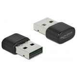 DeLOCK 61000 netværkskort WLAN 433 Mbit/s, Bluetooth-adapter Kabel & trådløs, USB, WLAN, 433 Mbit/s, Sort