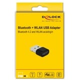 DeLOCK 61000 netværkskort WLAN 433 Mbit/s, Bluetooth-adapter Kabel & trådløs, USB, WLAN, 433 Mbit/s, Sort
