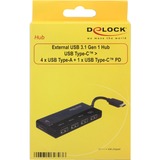 DeLOCK 62793 interface hub USB 3.2 Gen 1 (3.1 Gen 1) Type-C 5000 Mbit/s, USB hub USB 3.2 Gen 1 (3.1 Gen 1) Type-C, USB 3.2 Gen 1 (3.1 Gen 1) Type-A, USB 3.2 Gen 1 (3.1 Gen 1) Type-C, 5000 Mbit/s, 0,07 m, 39 mm, 92 mm