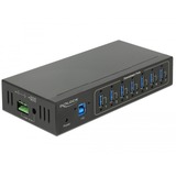 DeLOCK 63311 interface hub USB 3.2 Gen 1 (3.1 Gen 1) Type-B 5000 Mbit/s Sort, USB hub Sort, USB 3.2 Gen 1 (3.1 Gen 1) Type-B, USB 3.2 Gen 1 (3.1 Gen 1) Type-A, 5000 Mbit/s, Sort, Metal, DC