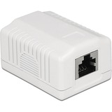 DeLOCK 86196 stikkontakt RJ-45 Hvid, Samledåse Hvid, RJ-45, Hvid, TIA-568A/B, 39 mm, 54 mm, 29,5 mm