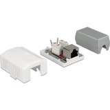 DeLOCK 86196 stikkontakt RJ-45 Hvid, Samledåse Hvid, RJ-45, Hvid, TIA-568A/B, 39 mm, 54 mm, 29,5 mm