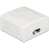 DeLOCK 86197 stikkontakt 2 x RJ-45 Hvid, Samledåse Hvid, 2 x RJ-45, Hvid, TIA-568A/B, 59 mm, 61 mm, 29,5 mm